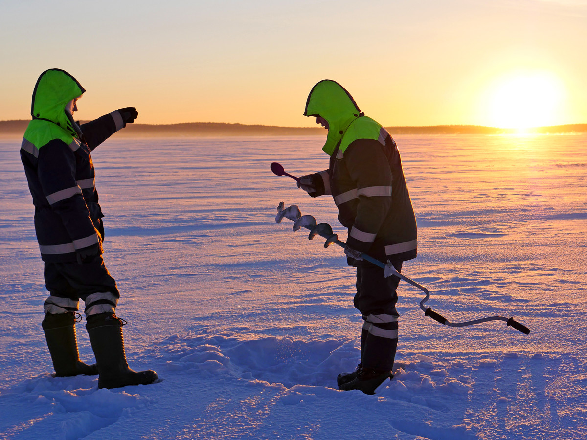 Рыбалка в Карелии зимой - мастер класс