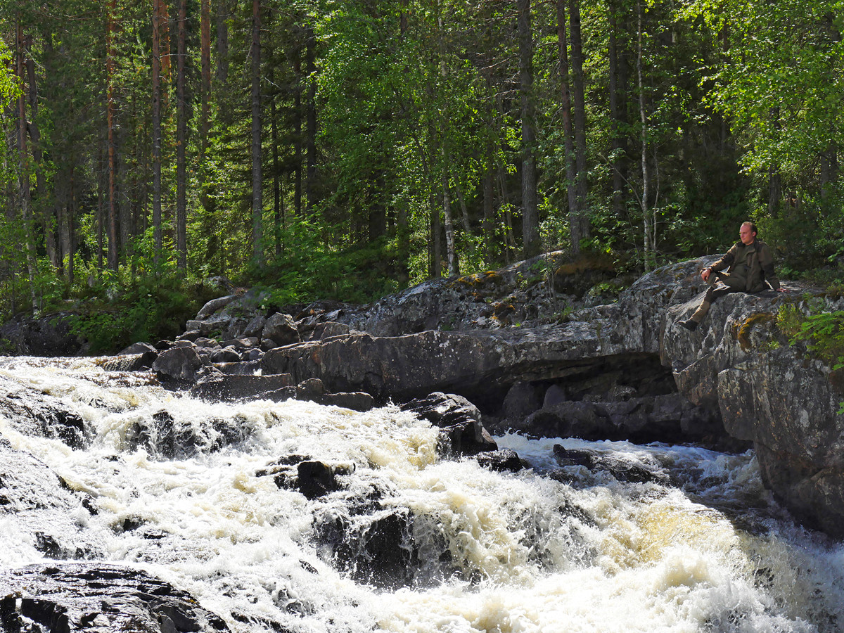 Водопад Куми у порога затерянного мира Северной Карелии - достопримечательности Карелии