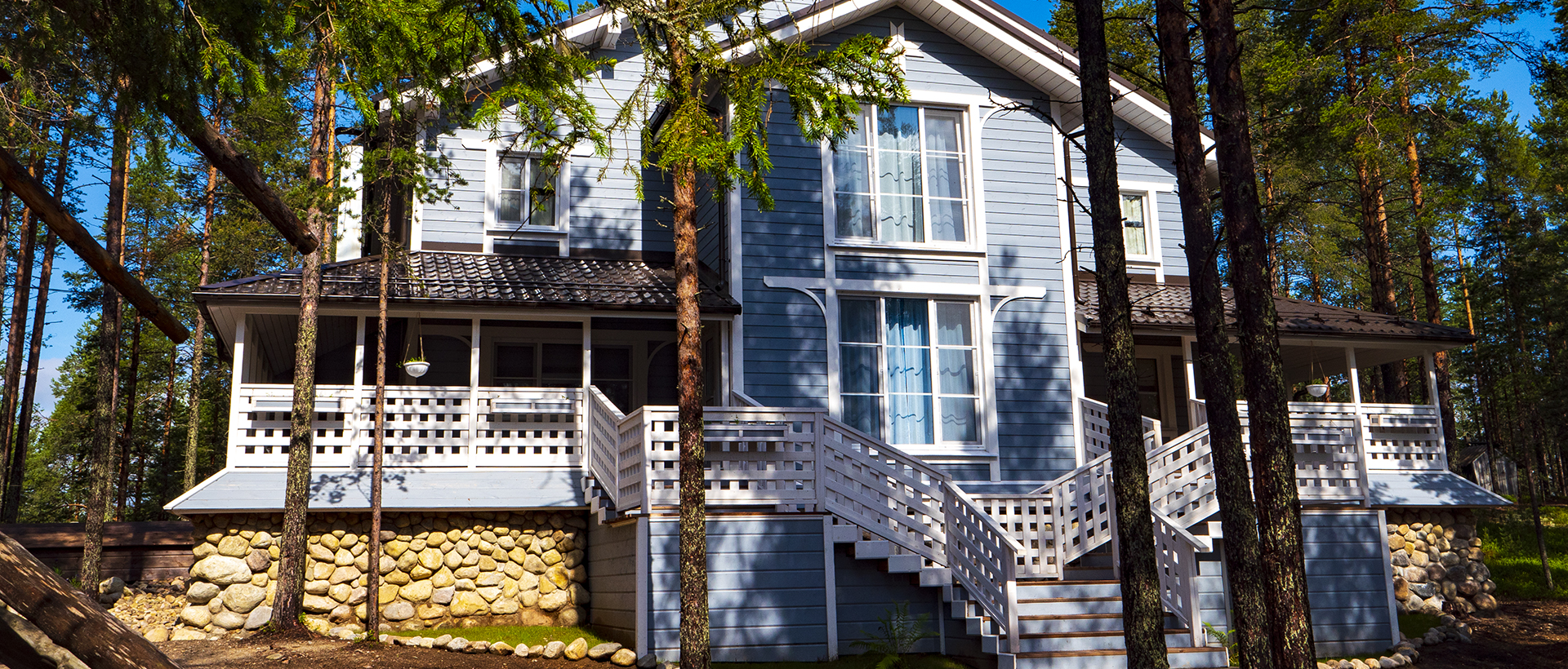 Отдых в Карелии северной летом коттедж Полярная звезда