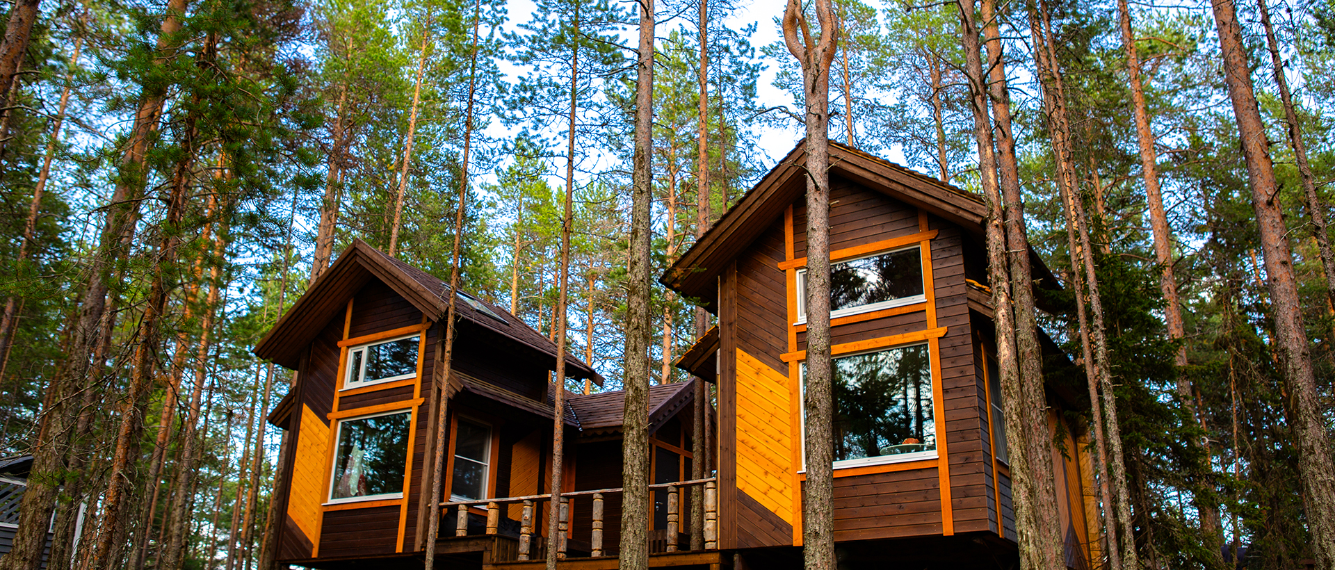 в северной карелии коттеджи на турбазе велт